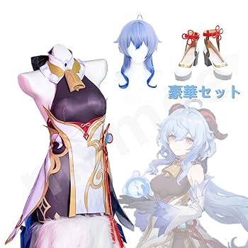 猫屋小舗製/原神・甘雨/Ｍ/コスプレ衣装＋靴＋ウィッグ付きフルセット 猫屋小舗 原神 コスプレ 甘雨 かんう 衣装セット ※ウィッグ 靴